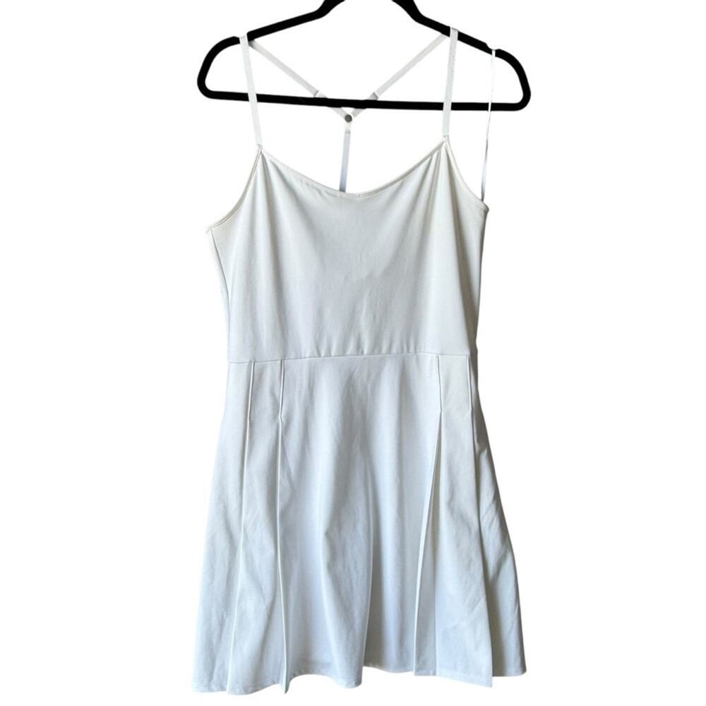 Tommy Bahama Racquet & Paddle white athletic dress w/attache shorts size large